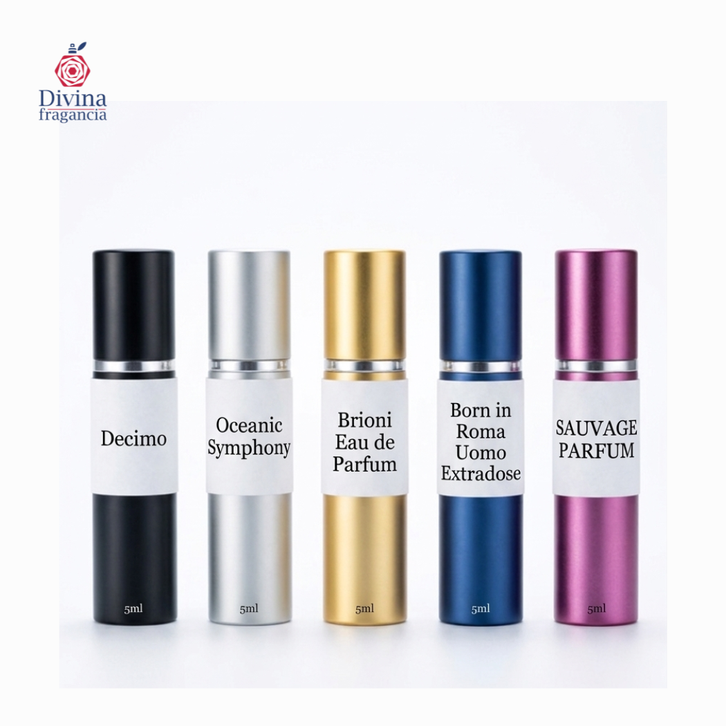 Carácter & Frescura | 5 Decants Exclusivos + Envío Gratis