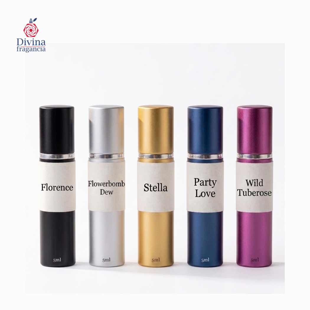 Elegancia Sensorial (Florales y Dulces) | 5 Decants Exclusivos + Envío Gratis