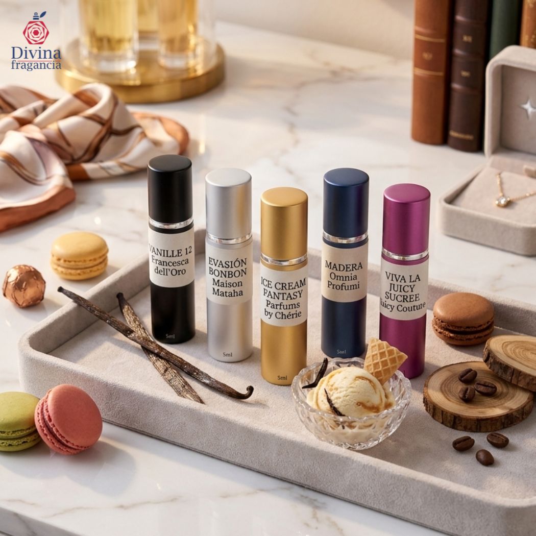 Discovery Set: Tentación Gourmand | 5 Decants de Lujo + Envío Gratis