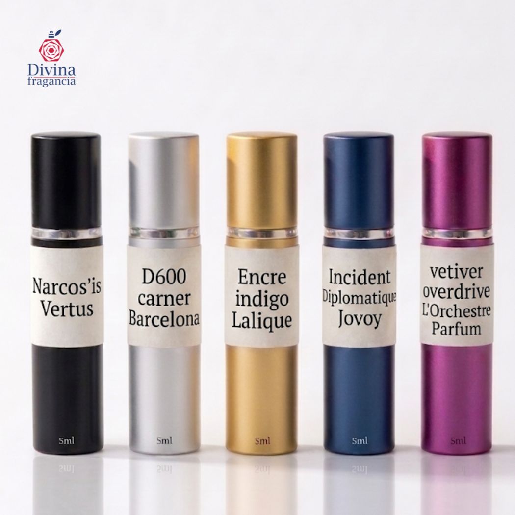 Discovery Set: Maestro del Vetiver | 5 Decants de Lujo + Envío Gratis