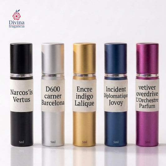 Discovery Set: Maestro del Vetiver | 5 Decants de Lujo + Envío Gratis