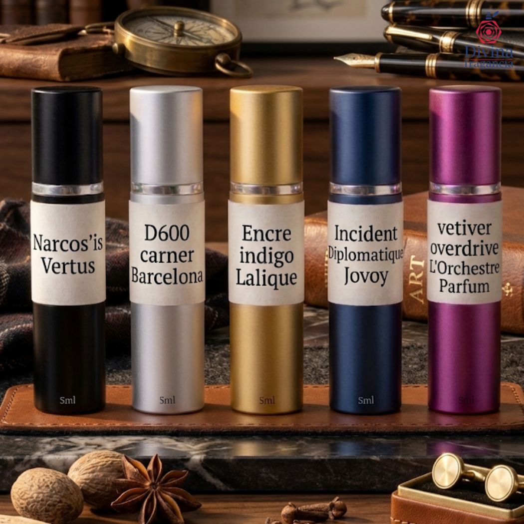 Discovery Set: Maestro del Vetiver | 5 Decants de Lujo + Envío Gratis